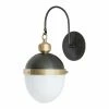 Regina Andrew Otis Sconce (Blackened Brass & Natural Brass)