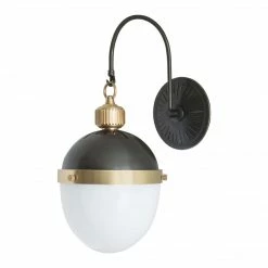 Regina Andrew Otis Sconce (Blackened Brass & Natural Brass)