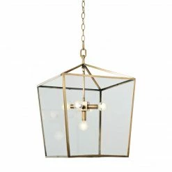 Regina Andrew Camden Lantern (Natural Brass)