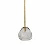 Regina Andrew Molten Pendant With Smoke Glass (Natural Brass)
