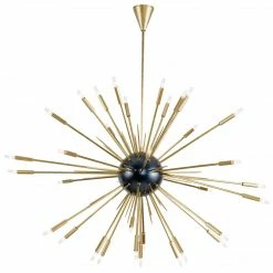 Regina Andrew Nebula Chandelier Large (Black & Natural Brass)