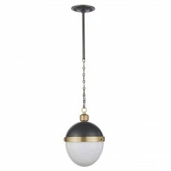 Regina Andrew Otis Pendant (Blackened Brass & Natural Brass)
