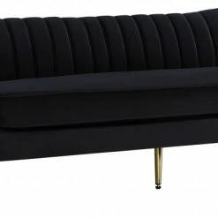 Chic House Forever Living Room Margo Velvet Sofa