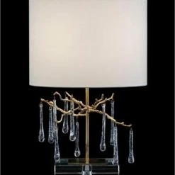 John Richard Branched Crystal Table Lamp