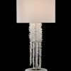 John Richard Cascading Crystal Waterfall Table Lamp