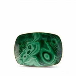 L'OBJET Malachite Rectangular Tray - Small