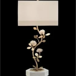 John Richard Quartz Flower Table Lamp