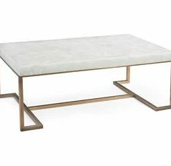 John Richard Rectangular Calcite Cocktail Table