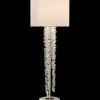John Richard Cascading Crystal Waterfall Table Lamp