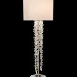 John Richard Cascading Crystal Waterfall Table Lamp