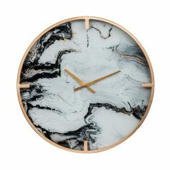 Chic House Forever White Marble Stone Clock