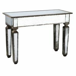 Chic House Forever Living Room Mirrored Table