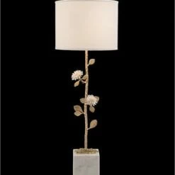 John Richard Quartz Flower Table Lamp