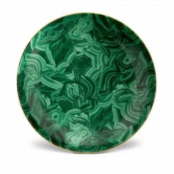 L'OBJET Malachite Round Platter