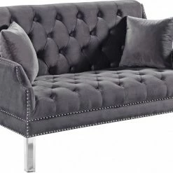 Chic House Forever Roxy Velvet Loveseat