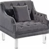 Chic House Forever Living Room Roxy Velvet Chair