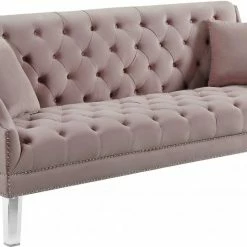 Chic House Forever Roxy Velvet Sofa Living Room
