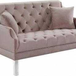 Chic House Forever Roxy Velvet Loveseat