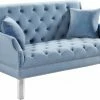 Chic House Forever Roxy Velvet Loveseat