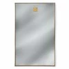 Regina Andrew Hanging Rectangle Mirror (Natural Brass)