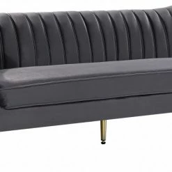 Chic House Forever Living Room Margo Velvet Sofa