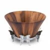 Vagabond House/Arthur Court Butterfly Wood Tall Salad Bowl