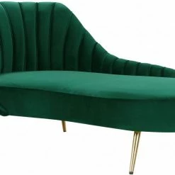Chic House Forever Margo Velvet Chaise Lounge
