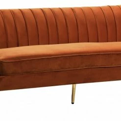 Chic House Forever Living Room Margo Velvet Sofa