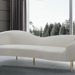 Chic House Forever Ritz Velvet Sofa Living Room