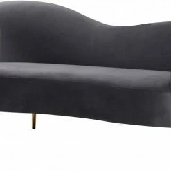 Chic House Forever Living Room Ritz Velvet Loveseat