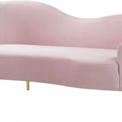 Chic House Forever Living Room Ritz Velvet Loveseat