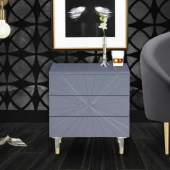 Chic House Forever Bedroom Starburst Side Table