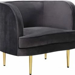 Chic House Forever Living Room Vivian Velvet Chair