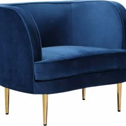 Chic House Forever Living Room Vivian Velvet Chair