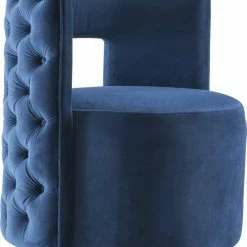 Chic House Forever Living Room Theo Velvet Accent Chair