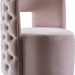 Chic House Forever Living Room Theo Velvet Accent Chair