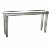 Chic House Forever Waverly Mirrored Console Living Room