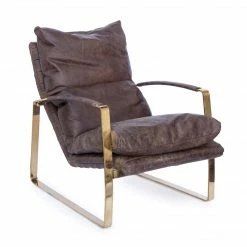 Regina Andrew Austin Lounge Chair (Polished Brass)