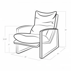 Regina Andrew Austin Lounge Chair (Polished Brass)