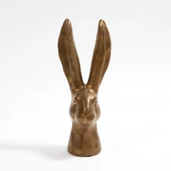 Global Views Rabbit-Matte Gold