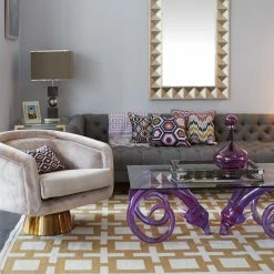 Jonathan Adler Bacharach Swivel Chair