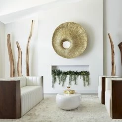 Phillips Collection Convergence Mirror, Resin, Gold Leaf