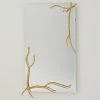 Global Views Twig Mirror-Gold Leaf-Lg