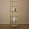 Global Views Arbor Etagere-Brass/White Marble 2 Global Views Arbor Etagere-Brass/White Marble