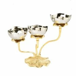 Chic House Forever 3 11.75" Bowl Stainless Steel Relish Dish Table Tops