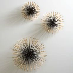 Global Views Boom Wall Sculpture-Brass