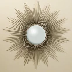 Global Views Sunburst Mirror-Nickel