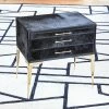 Global Views Stiletto Bedside Table In Black 1 Global Views Stiletto Bedside Table In Black