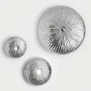 Global Views Sea Urchin Wall Sculpture-Nickel 2 Global Views Sea Urchin Wall Sculpture-Nickel