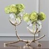 Global Views Twig 2 Vase Holder-Brass
